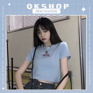 QKshop ฮอตขายดีเวอร์ เสื้อยืดผ้านิ่มเด้ง สีสันหวานตา🍒เสื้อยืดต๊ะมุต๊ะมิไม่ไหว ดีสไตล์แบบเรียบหวานฉ่ำๆ🍭ยั่วๆ บดๆ