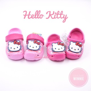 รองเท้าแตะ รัดส้น รองเท้าหัวโตเด็ก KITTY คิตตี้ ลิขสิทธิ์แท้ มีไฟกระพริบ Size:25-30