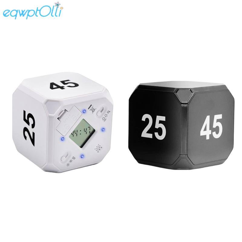 Cube-Timer Kitchen Timer Gravity Sensor Flip Temptation Timer สําหรับการจัดการเวลาและนับถอยหลัง 5-15