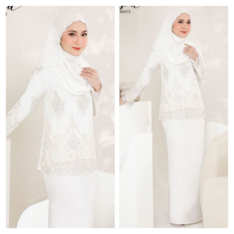 Raisa Kurung Moden Lace! 794 Kurung Moden Raisa! Wudhu Friendly Kurung Lace! ลูกไม้ปัก! เสื้อผู้หญิงทูน่า Nikah Kenduri
