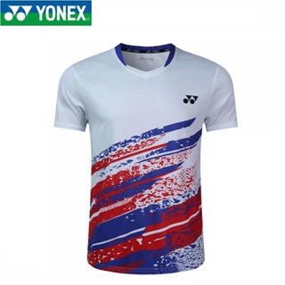 Yonex เสื้อกีฬา คอกลม แห้งเร็ว สําหรับผู้ชายและผู้หญิง