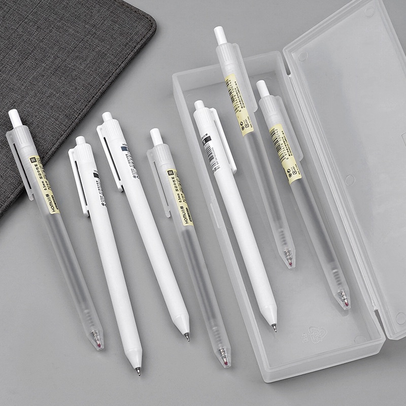 ปากกาเจล แบบกด 0.5 มม. MUJI พับเก็บได้ ปากกาเซ็น นักเรียน อุปกรณ์เครื่องเขียน