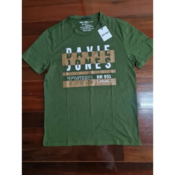 เสื้อยืด แบรนด์ David jonesสกรีนนูนมือ1ป้ายห้อย ไซส์XL