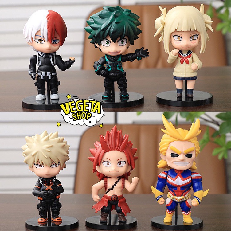 โมเดล My Hero Academia - Deku Midoriya Superhero Academy Bakugo Todoroki Toga Himiko All Might Karis