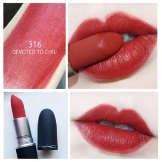 Mac Powder Kiss Lipstick #316 Devoted to Chili 3 g