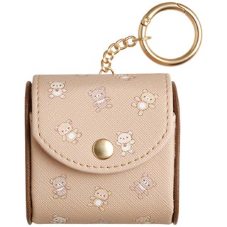 กระเป๋าใบเล็ก Rilakkuma - Chairoikoguma and Doll Mini Pouch มีห่วงแบบพวงกุญแจ ใส่ของเล็กน้อยได้