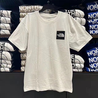 เสื้อคนอ้วน เสื้อเบลาส์ The NORTH FACE เสื้อยืดลําลอง คอกลม แขนสั้น ผ้าฝ้าย ใส่สบาย สําหรับผู้ชาย