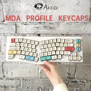 AKKO MDA profile keycaps set Double Shot olivia panda mechanical keyboard keycap