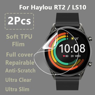 2/3/5/10 ชิ้น สําหรับ Haylou RT2 / LS10 SmartWatch ตัวป้องกันหน้าจอ แบบใส ซ่อมได้ เต็มรูปแบบ นิ่ม TPU ฟิล์มไฮโดรเจล - ไม่ใช่กระจกนิรภัย