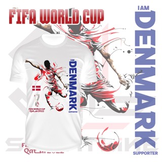 FIFA World Cup 2022 Denmark Fans Supporter Jersey T-shirt