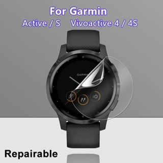 ฟิล์มไฮโดรเจลนิ่ม ใส กันรอยหน้าจอ สําหรับ Garmin Active S Ultra Garmin Vivoactive 4 4S 2 3 5 10 ชิ้น