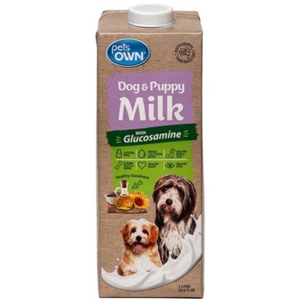 Pets Own Puppy Milk 1000ML นมพร้อมดื่มสำหรับลูกสุนัข