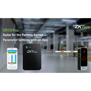 ZKTeco VR10 Pro เรดาร์เซ็นเซอร์ตรวจสอบวัตถุป้องกันไม้กั้นปิดตีรถ ใช้แทน Loop Detector และ Photo Sensor โดยไม่ต้องกรีดถนน