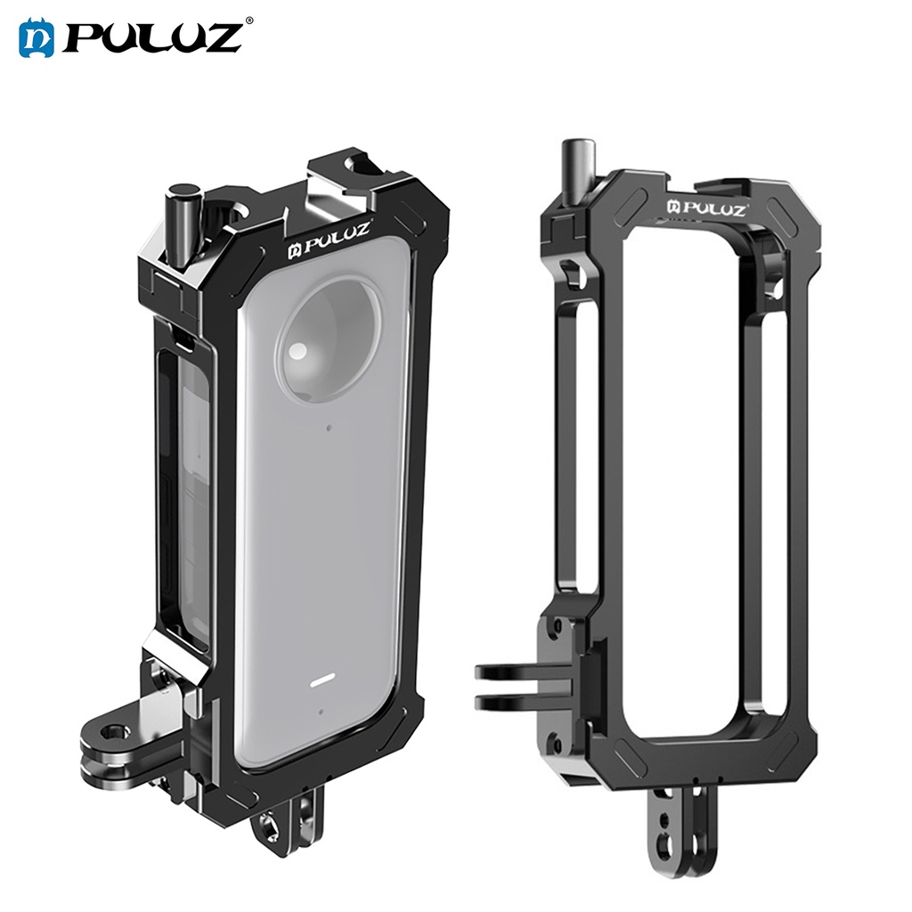PULUZ โลหะกรงกระต่าย Rig สําหรับ Insta360 X3 อลูมิเนียมป้องกันกรอบขยายกรอบอุปกรณ์เสริม