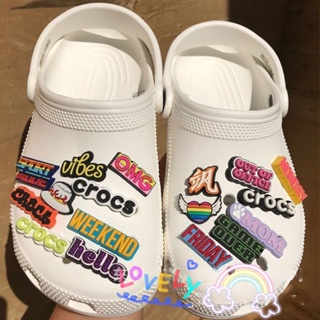 【💥Ooyoudo】แตะผู้หญิง เครื่องประดับ ไพ่ตัวอักษร crocs jibbitz diy ผู้หญิง เครื่องประดับ【ไม่รวม】【แตะผู้หญิง jibbitz อุปกรณ์เสริม】