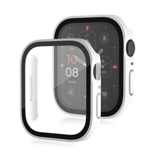 Life 2 in 1 กรอบ PC กันน้ํา และเคสกระจกนิรภัย สําหรับ Apple Watch Series 8 7 41 มม.