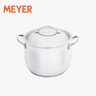 MEYER หม้อสแตนเลส 24 ซม. พร้อมฝาสแตนเลส หม้อสตูว์ หม้อ 2 หู หม้อทรงสูง หม้อแกง Stainless Steel