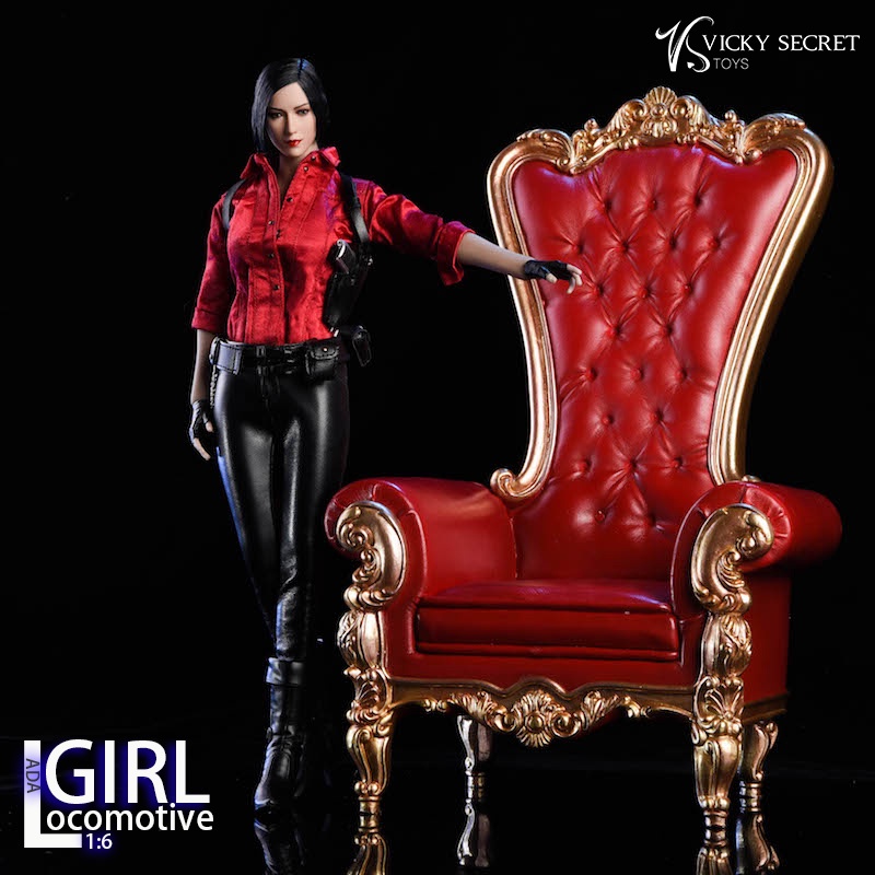 In-Stock 1/6 Scale Ada Wong Costume Sexy Lady Spy Investigator Agent Set Resident Evil