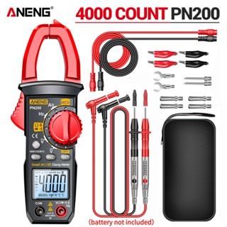 Aneng PN200 แคลมป์มิเตอร์ดิจิทัล DC/AC 600A กระแสไฟ 4000 นับ มัลติมิเตอร์ แอมมิเตอร์ ทดสอบแรงดันไฟฟ้า รถ Hz ประจุกระแสไฟ NCV โอห์ม ทดสอบ อื่น ๆ