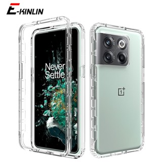 2 in 1 เคสโทรศัพท์ซิลิโคน TPU ใส ป้องกันเต็มรูปแบบ พร้อมกรอบ สําหรับ OnePlus 9 Pro Nord N200 N100 N10 5G