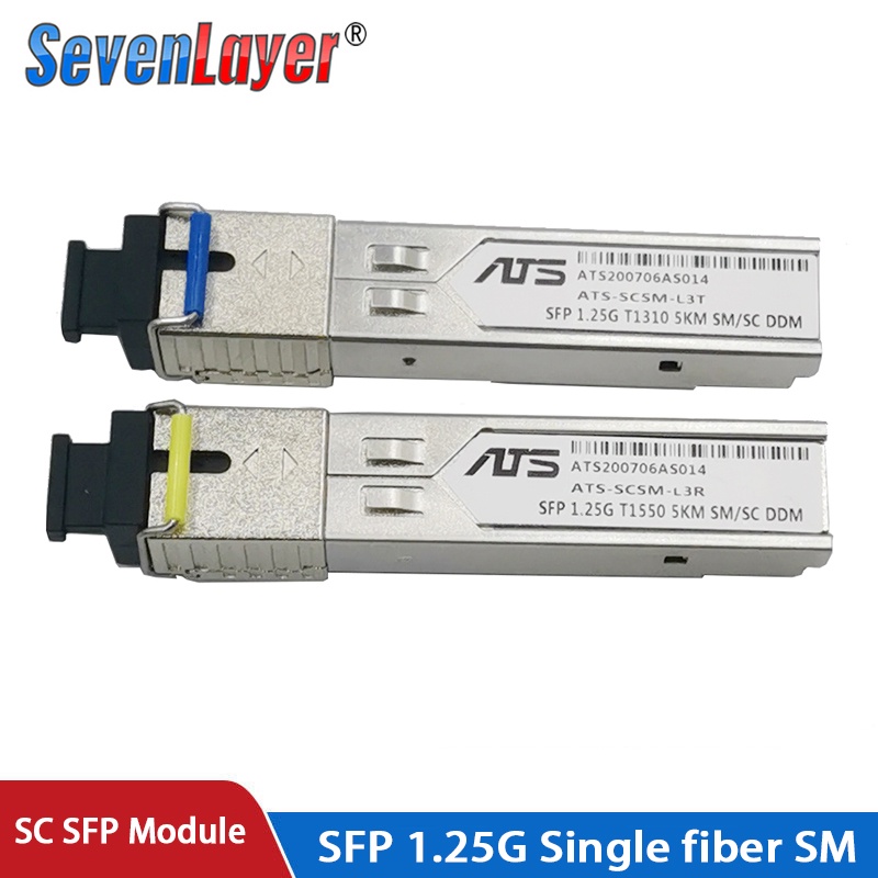 โมดูลสวิตช์ SFP 1.25G SC BiDi 1310nm/1550nm WDM SFP พร้อมสวิตช์ พร้อมฟังก์ชั่น DDM พร้อม Mikrotik