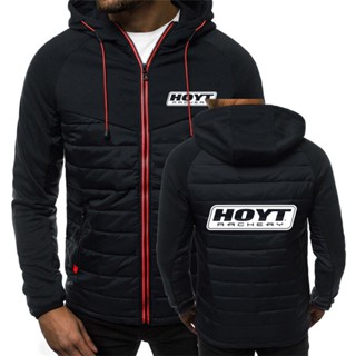 Hoyt Archery ใหม่ เสื้อแจ็กเก็ต กันหนาว มีฮู้ด มีซิป คุณภาพสูง สําหรับผู้ชาย