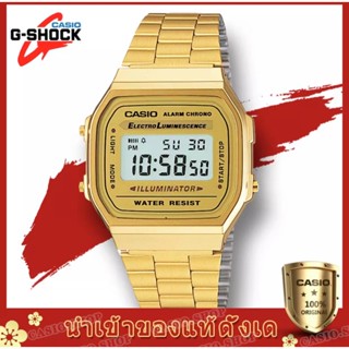 CASIO มิเตอร์ไฟฟ้าดิจิตอลรุ่น A168WG-9WDF, (ของแท้ 100%, ประกัน CMG)