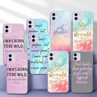 เคสโทรศัพท์มือถือ TPU ใส แบบนิ่ม ลาย ERT13 คําคมสร้างแรงบันดาลใจ สําหรับ Redmi 9 POWER 10 10A 10C K40 Poco M4 Pro A3