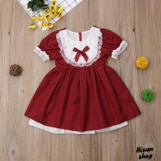 Sun-christmas Toddler 1-5yearsเด็กชุดเจ้าหญิงเสื้อผ้าเด็กผู้หญิงลูกไม้ประกวดเพื่อนเจ้าสาวชุดแต่งงานอย่างเป็นทางการ