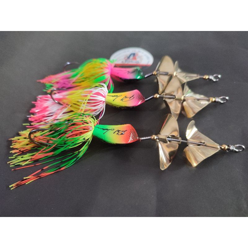 SLASH BAIT DOUBLE PROPELLER SINGGEL HOOK RZL LURE I หล่อเหยื่อสําหรับปลางูและ TOMAN