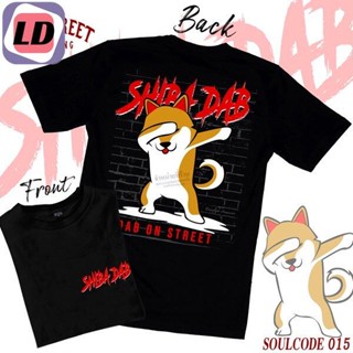 LD เสื้อยืด SoulStreet Clothingลาย Shiba Dab  ขนาด S-3XL