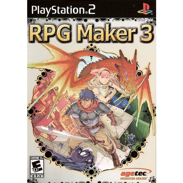 RPG Maker 3 (USA) PS2 แผ่นเกมps2 แผ่นไรท์ เกมเพทู