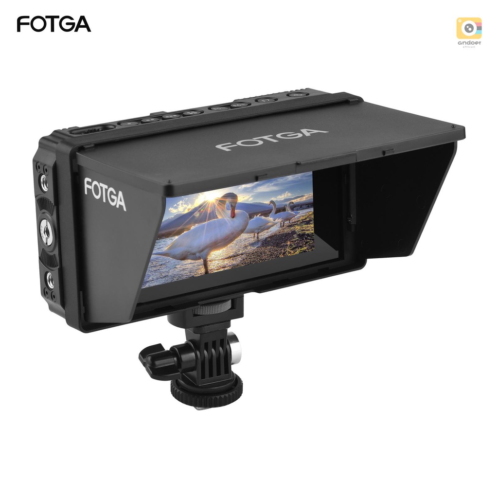 Fotga E50S มอนิเตอร์ติดบนกล้อง 4K หน้าจอทัชสกรีน IPS 5 นิ้ว 2500nits พร้อม HDMI 3G-SDI 3D LUT USB อัพเกรด สําหรับกล้อง DSLR กล้องวิดีโอ