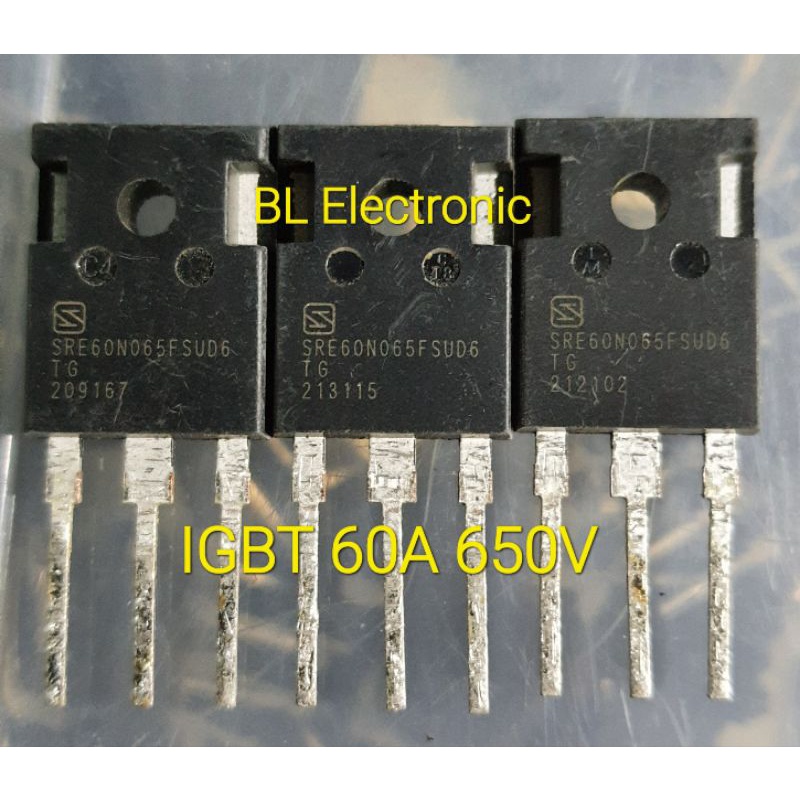 1ชิ้นสินค้าตามปก SRE60N065FSUD6 IGBT 60A 650V สำหรับงานสวิทชิ่งตู้เชื่อมอินเวอร์เตอร์(สินค้ามือสอง)