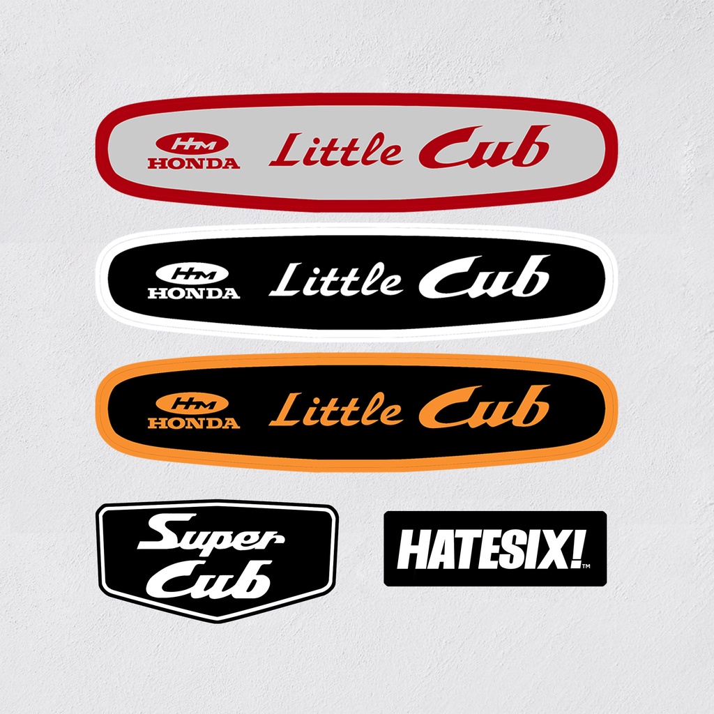 สติ๊กเกอร์รูปลอก Honda Little Cub 70 Hatesix