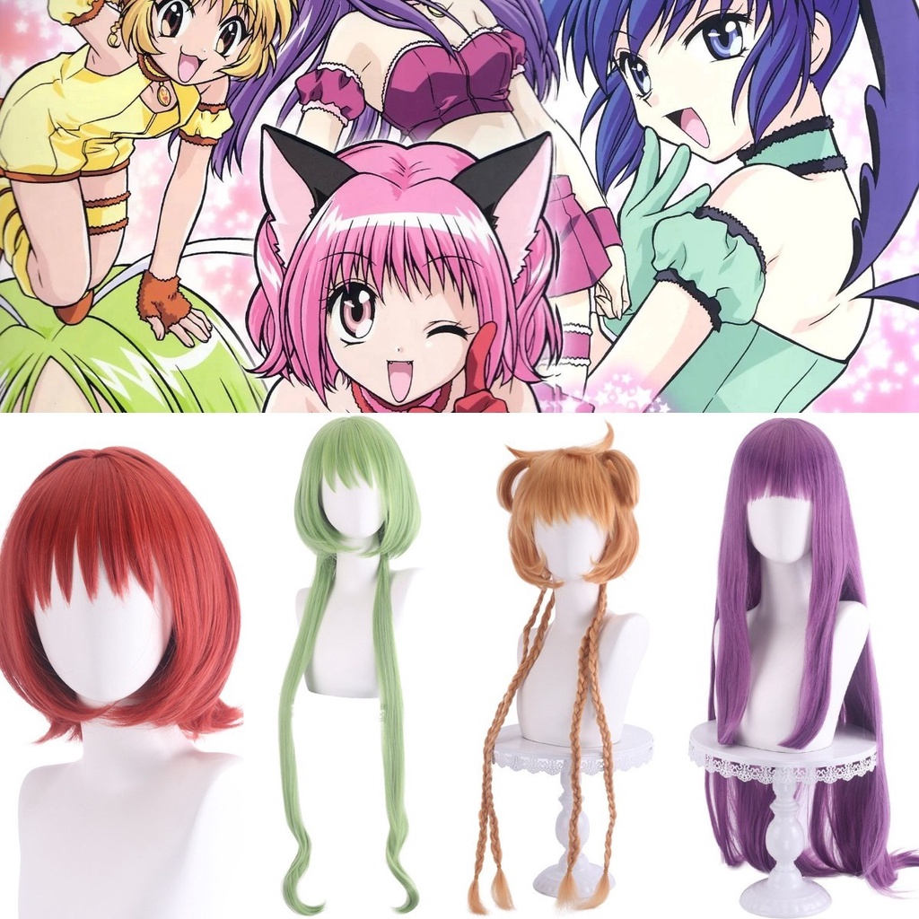 Anime Tokyo Mew Mew Cosplay Bulin Aizawa Minto Wig Midorikawa Retasu