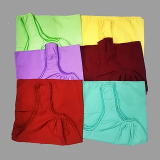 เสื้อคอกระเช้าสีคอถักคุณยาย แขนกล้ามสายเดี่ยว เนื้อดีสีสวย