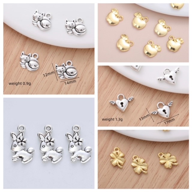 จี้ห้อยสีเงิน สีทอง (New) ราคาต่อหนึ่งชิ้น จี้โลหะราคาถูก พร้อมส่ง missdiy