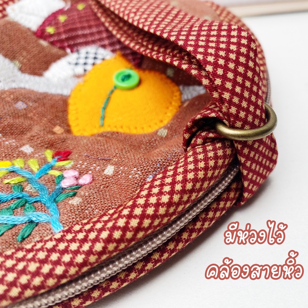 065 กระเป๋าผ้า สตางค์ผ้าทอพับก้น งานดีมากกกกกก - รูปที่ 3