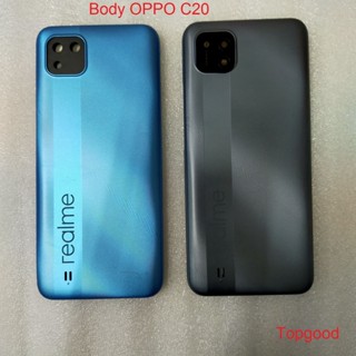 บอดี้ชุด รุ่น oppo  realme c20 บอดี้ oppo แกนกลาง+ฝาหลัง งาน ใหม่ oppo c20