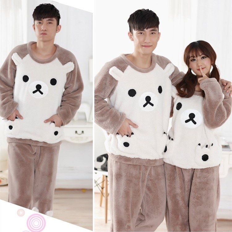 ชุดนอนผ้ากันหนาว ผ้านาโน เกรดผ้าดี นุ่ม สวมใส่สบาย ลายการ์ตูนน่าร๊ากกก1063