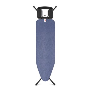 Brabantia โต๊ะรีดผ้ายืน Ironing Board B 124 x 38 cm, for Steam Iron Black Flame- Denim Blue