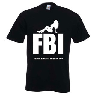 Yuanl5 [พร้อมส่ง] เสื้อยืดแขนสั้นลําลอง ผ้าฝ้าย 100% พิมพ์ลาย FBI BODY INSPECTOR พลัสไซซ์ ของขวัญวันเกิด สําหรับผู้ชาย X