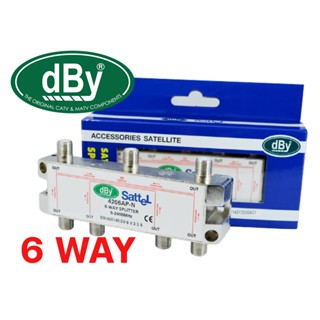 dBy Splitter สปริตเตอร์ 6 ทาง 6 Way รุ่น 4206AP-N