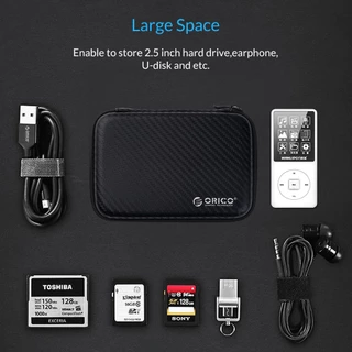 TORCO EVA กระเป๋าซิปฮาร์ดไดรฟ์ป้องกันกระเป๋า HDD SSD สาย USB Charger ป้องกันกระเป๋า 2.5 ฮาร์ดไดรฟ์ Power Bank สาย USB Charger (PHM)