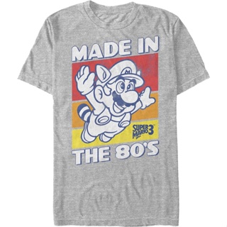 Made In The 80s Super Mario Bros. 3 T-Shirt เสื้อแฟชั่นผญ เสื้อวินเทจผญ
