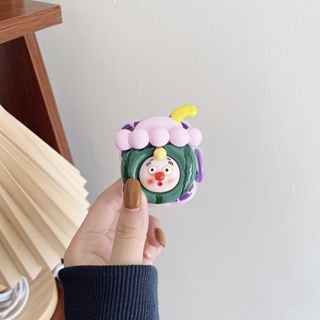 เคสหูฟังบลูทูธ ลายคลื่น สีเขียว สําหรับ Airpods 1 2 3 Pro 3 Generation 2 Pro