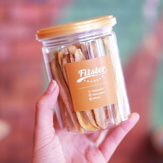 [เบาหวาน ทานได้]🍌Fitster กล้วยหนึบ Banana Sticks (ฝาทอง) กล้วยอบ กล้วยสติ๊ก ไม่ใส่น้ำตาล กล้วยตากธรรมชาติ 100% หวานน้อย