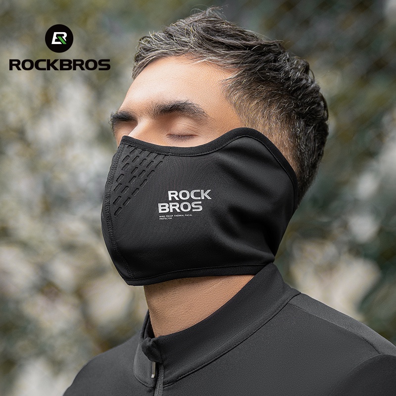 【TH Delivery】ROCKBROS หน้ากากอบอุ่น เล่นสกี ป้องกันใบหน้า ฤดูใบไม้ร่วง ฤดูหนาว ขี่จักรยาน ผู้ชาย ผู้หญิง รถจักรยานยนต์ ผ้าพันคอ ผ้าคลุมขี่