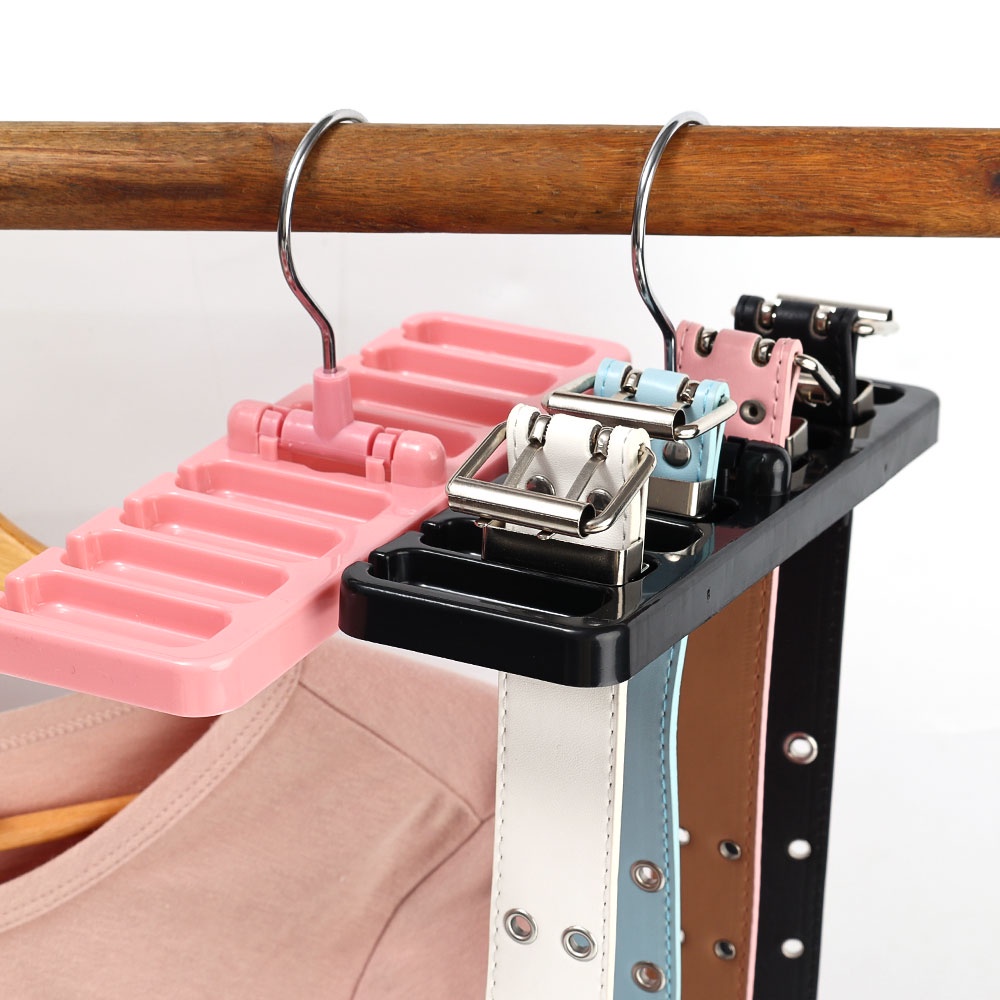 ไม้แขวนเสื้อ อเนกประสงค์ แบบหมุนได้ 8 ช่อง สําหรับแขวนเข็มขัด จัดระเบียบตู้เสื้อผ้า ครัวเรือน